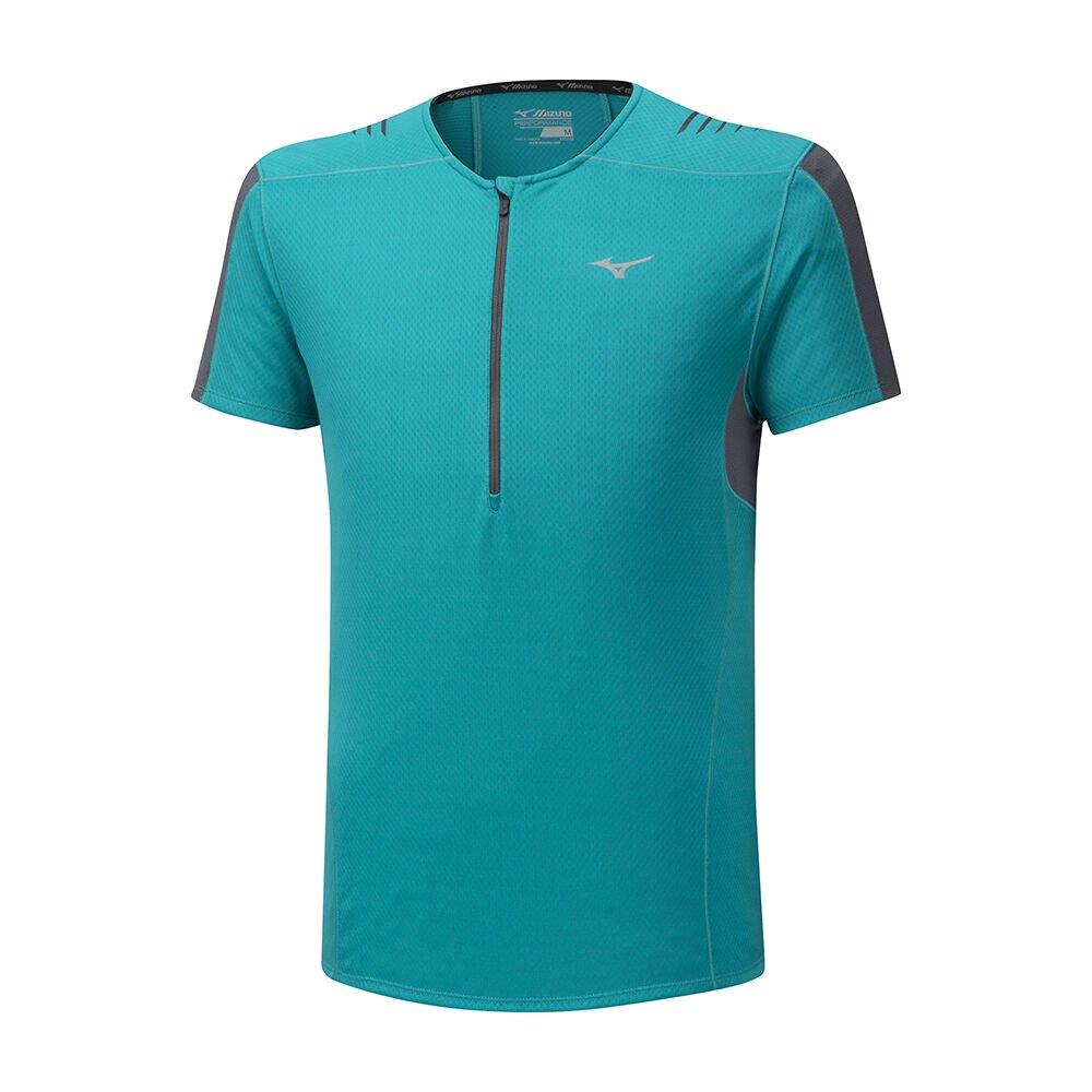 Mizuno Men's T-Shirts ER Trail HZ Blue - XYOUZBR-85